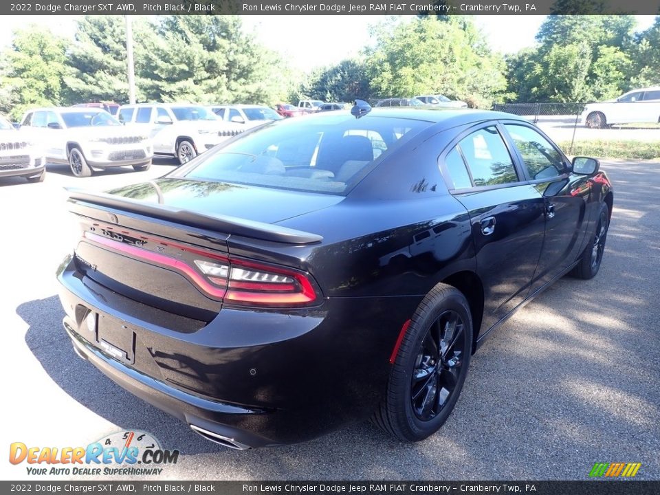 2022 Dodge Charger SXT AWD Pitch Black / Black Photo #5