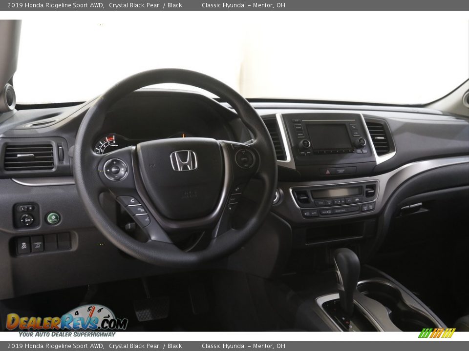 2019 Honda Ridgeline Sport AWD Crystal Black Pearl / Black Photo #6