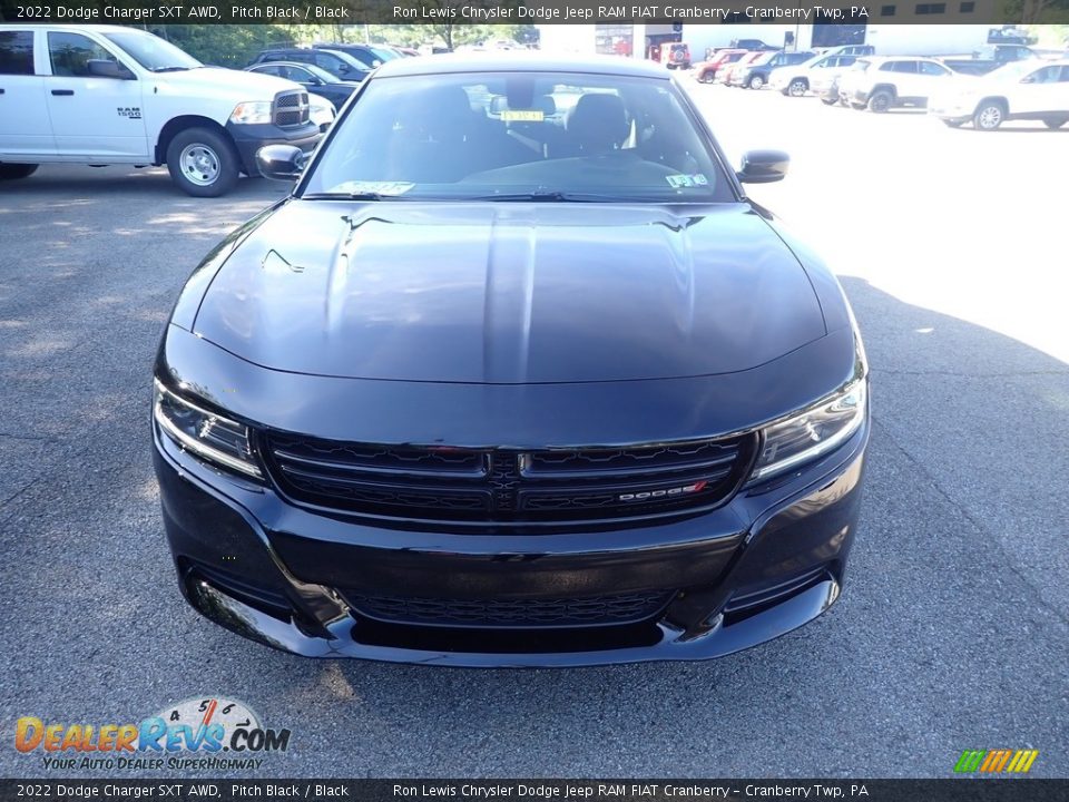 2022 Dodge Charger SXT AWD Pitch Black / Black Photo #8