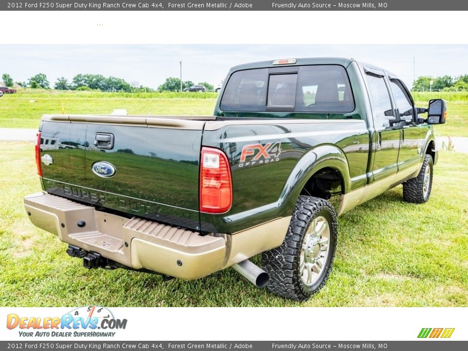 2012 Ford F250 Super Duty King Ranch Crew Cab 4x4 Forest Green Metallic / Adobe Photo #3