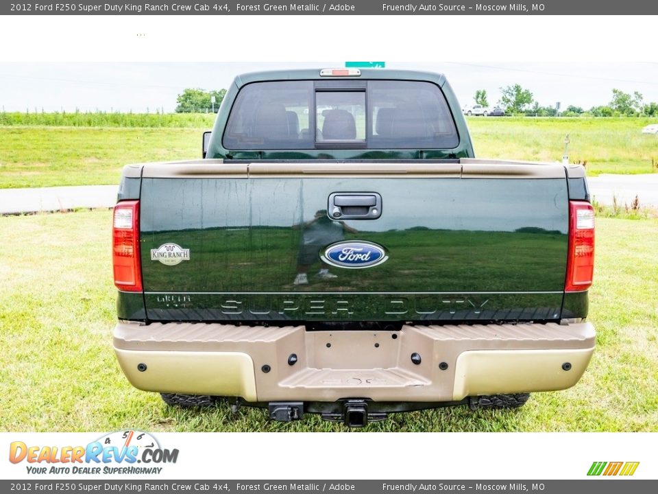 2012 Ford F250 Super Duty King Ranch Crew Cab 4x4 Forest Green Metallic / Adobe Photo #4