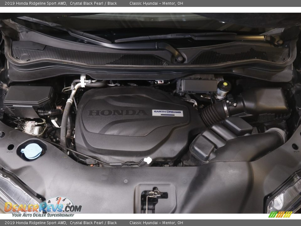 2019 Honda Ridgeline Sport AWD Crystal Black Pearl / Black Photo #19