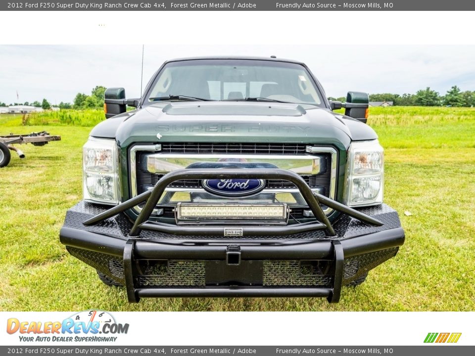 2012 Ford F250 Super Duty King Ranch Crew Cab 4x4 Forest Green Metallic / Adobe Photo #9