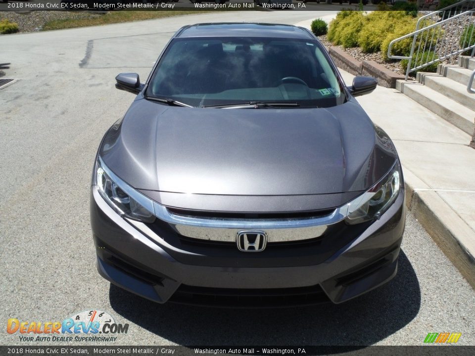 2018 Honda Civic EX Sedan Modern Steel Metallic / Gray Photo #5