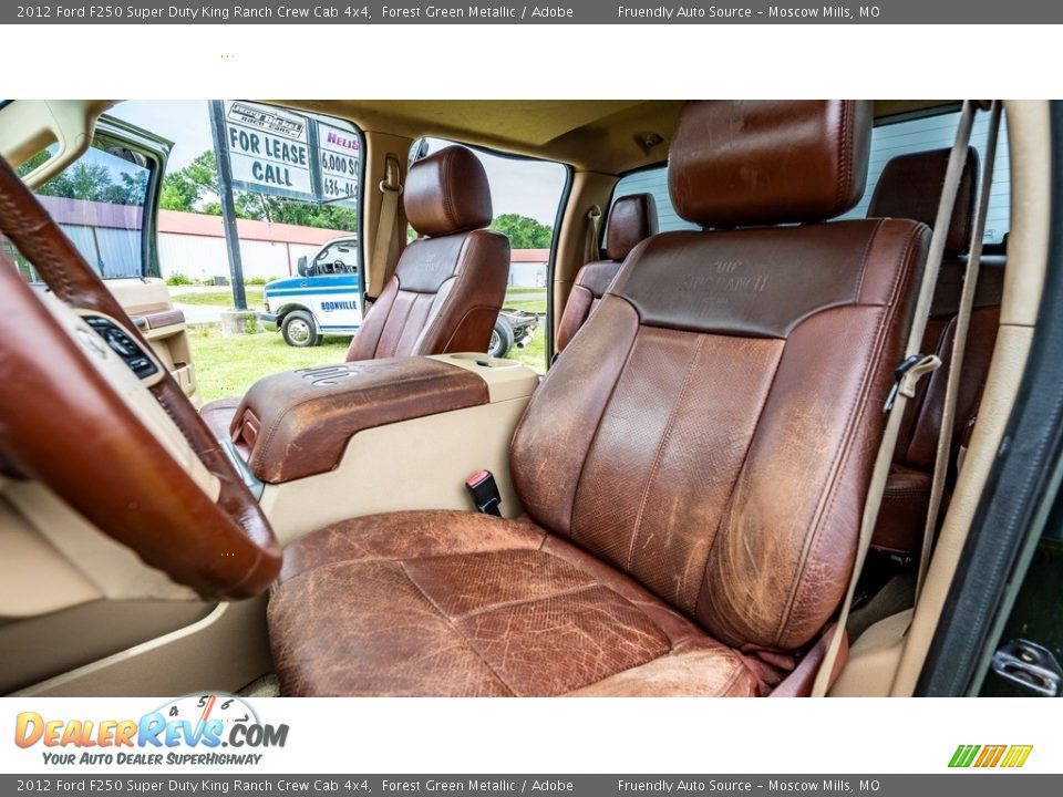 2012 Ford F250 Super Duty King Ranch Crew Cab 4x4 Forest Green Metallic / Adobe Photo #10