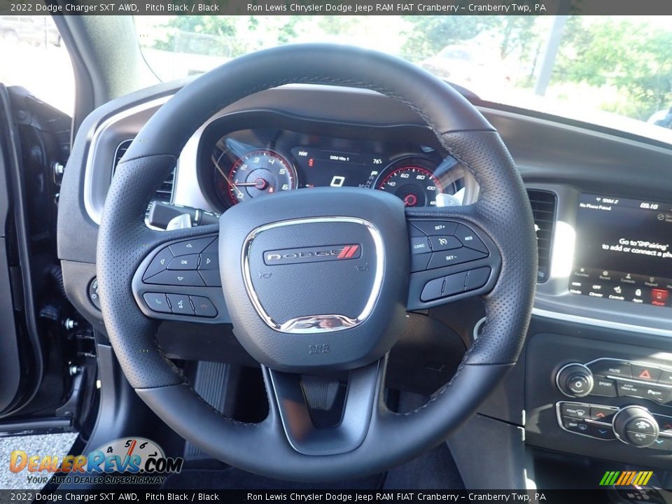 2022 Dodge Charger SXT AWD Pitch Black / Black Photo #19