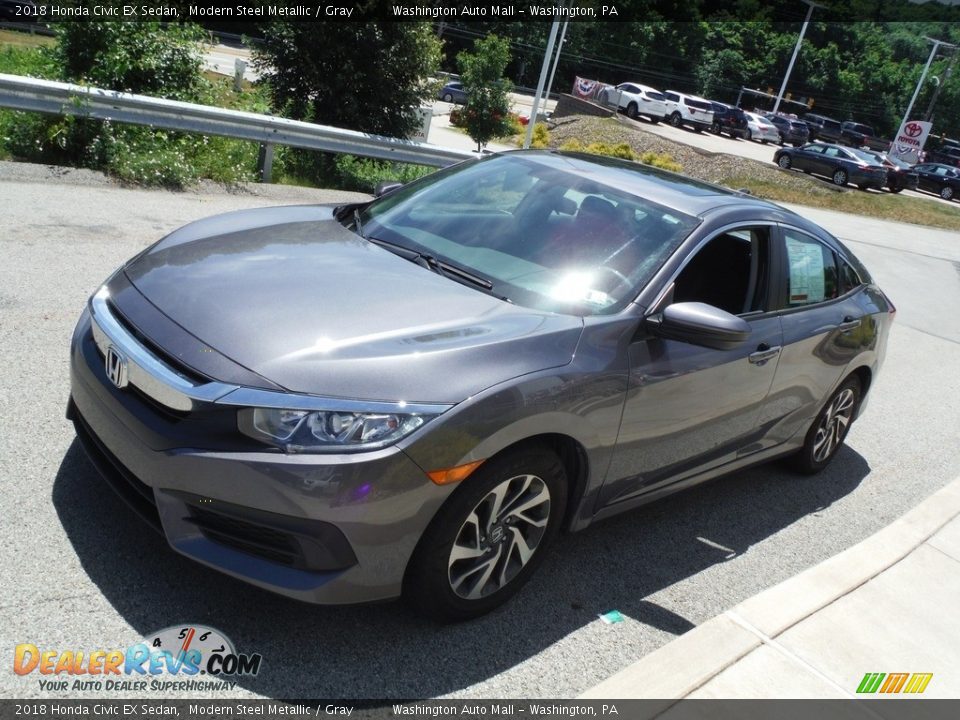 2018 Honda Civic EX Sedan Modern Steel Metallic / Gray Photo #6