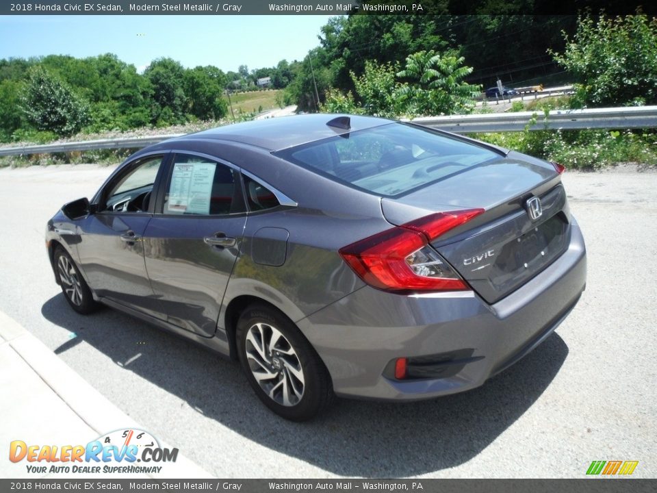 2018 Honda Civic EX Sedan Modern Steel Metallic / Gray Photo #7