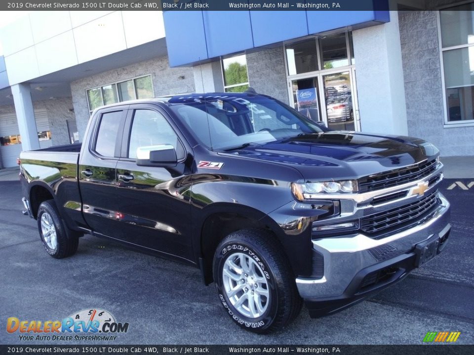 2019 Chevrolet Silverado 1500 LT Double Cab 4WD Black / Jet Black Photo #1