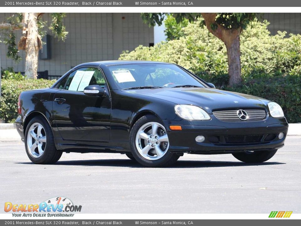 Black 2001 Mercedes-Benz SLK 320 Roadster Photo #2