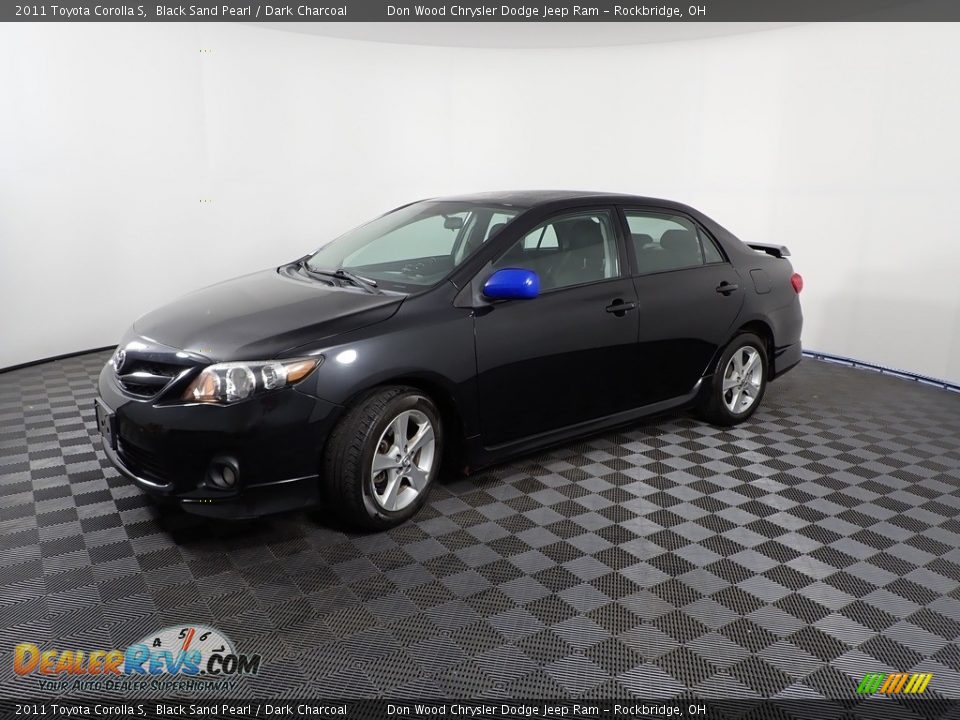 2011 Toyota Corolla S Black Sand Pearl / Dark Charcoal Photo #3