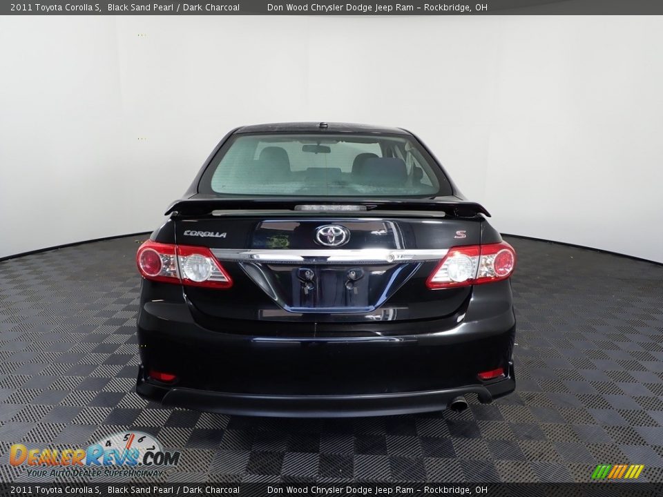 2011 Toyota Corolla S Black Sand Pearl / Dark Charcoal Photo #6