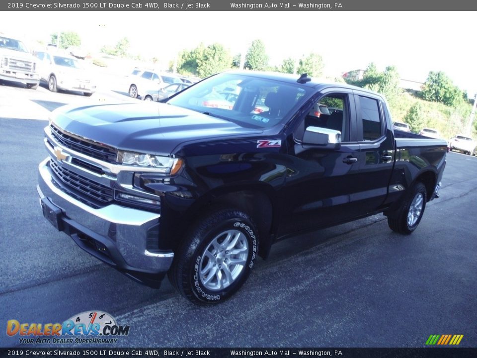 2019 Chevrolet Silverado 1500 LT Double Cab 4WD Black / Jet Black Photo #6