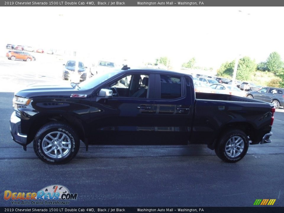 2019 Chevrolet Silverado 1500 LT Double Cab 4WD Black / Jet Black Photo #7