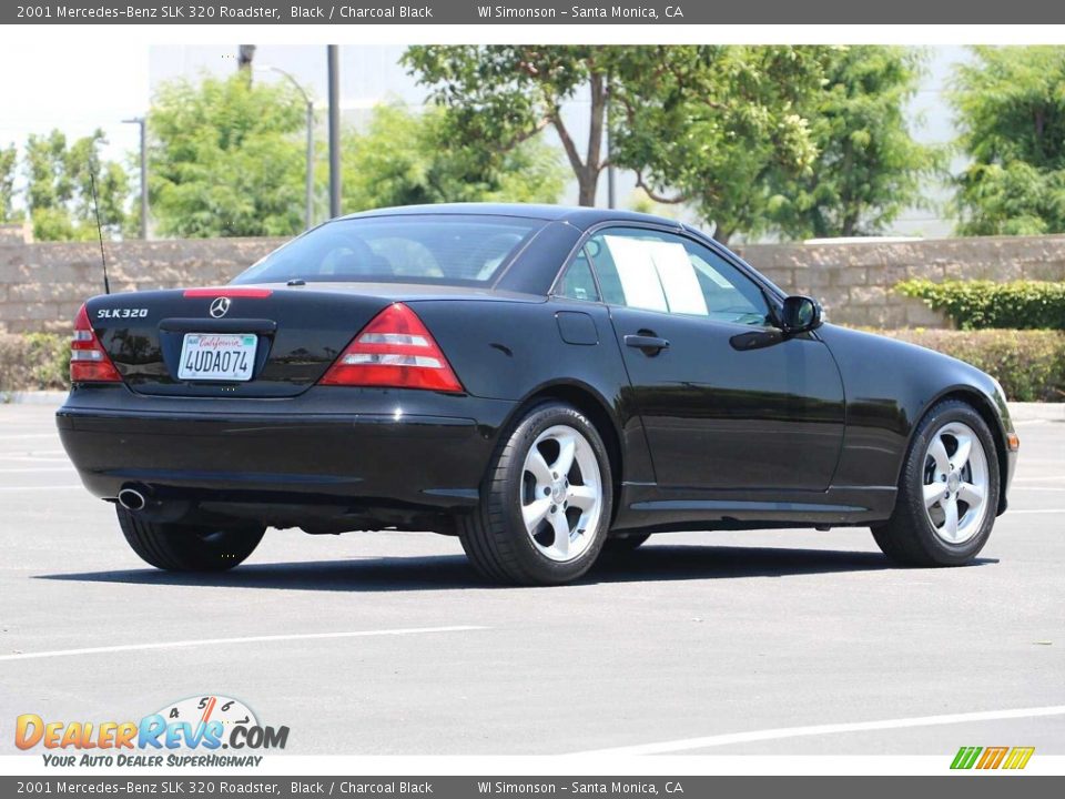 2001 Mercedes-Benz SLK 320 Roadster Black / Charcoal Black Photo #7