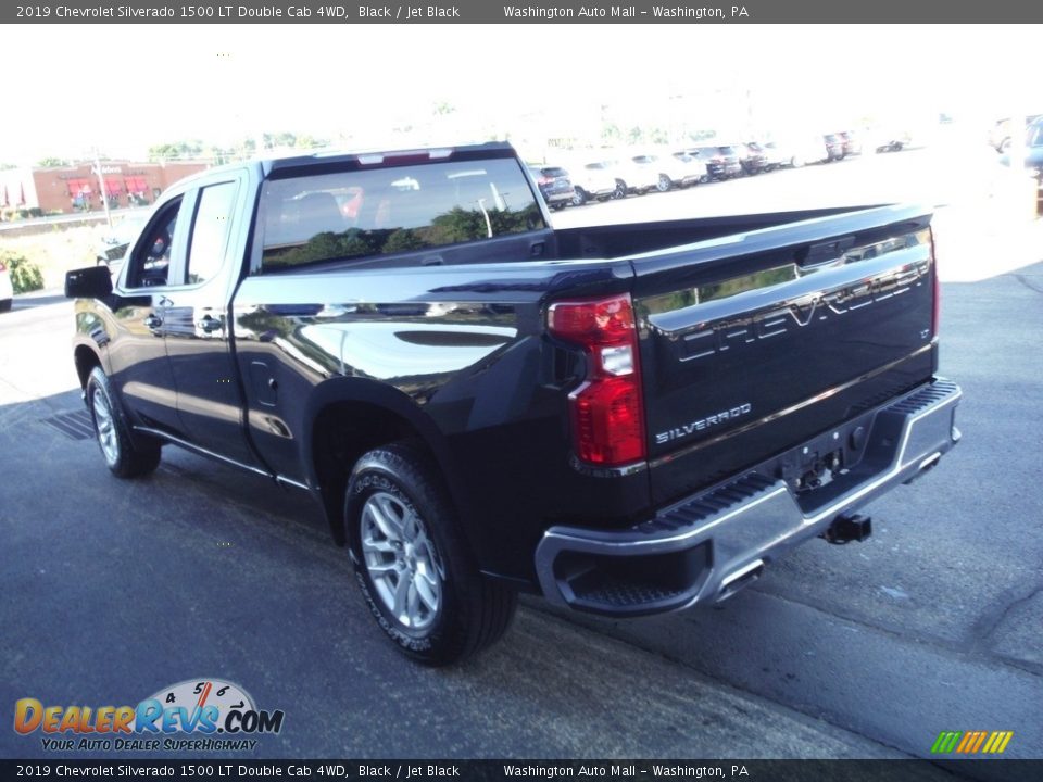 2019 Chevrolet Silverado 1500 LT Double Cab 4WD Black / Jet Black Photo #8