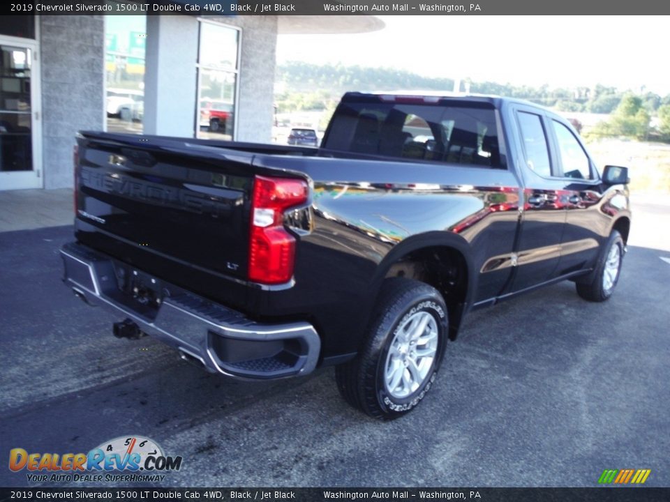 2019 Chevrolet Silverado 1500 LT Double Cab 4WD Black / Jet Black Photo #10