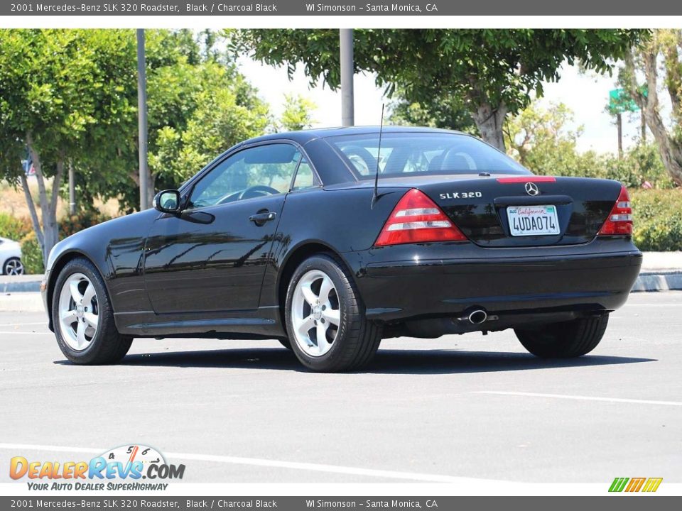 2001 Mercedes-Benz SLK 320 Roadster Black / Charcoal Black Photo #10