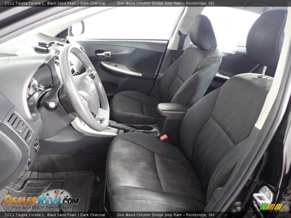 2011 Toyota Corolla S Black Sand Pearl / Dark Charcoal Photo #12