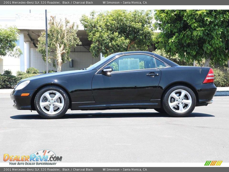 2001 Mercedes-Benz SLK 320 Roadster Black / Charcoal Black Photo #11