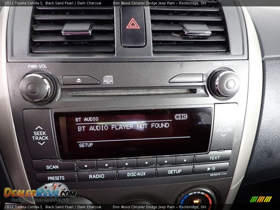 2011 Toyota Corolla S Black Sand Pearl / Dark Charcoal Photo #17