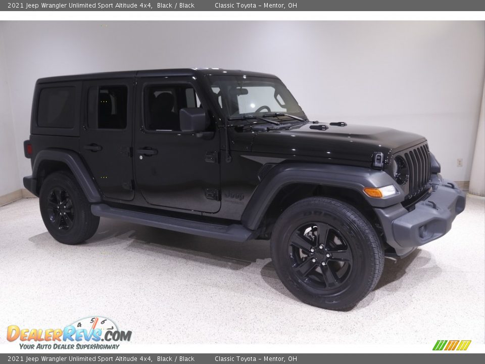 2021 Jeep Wrangler Unlimited Sport Altitude 4x4 Black / Black Photo #1