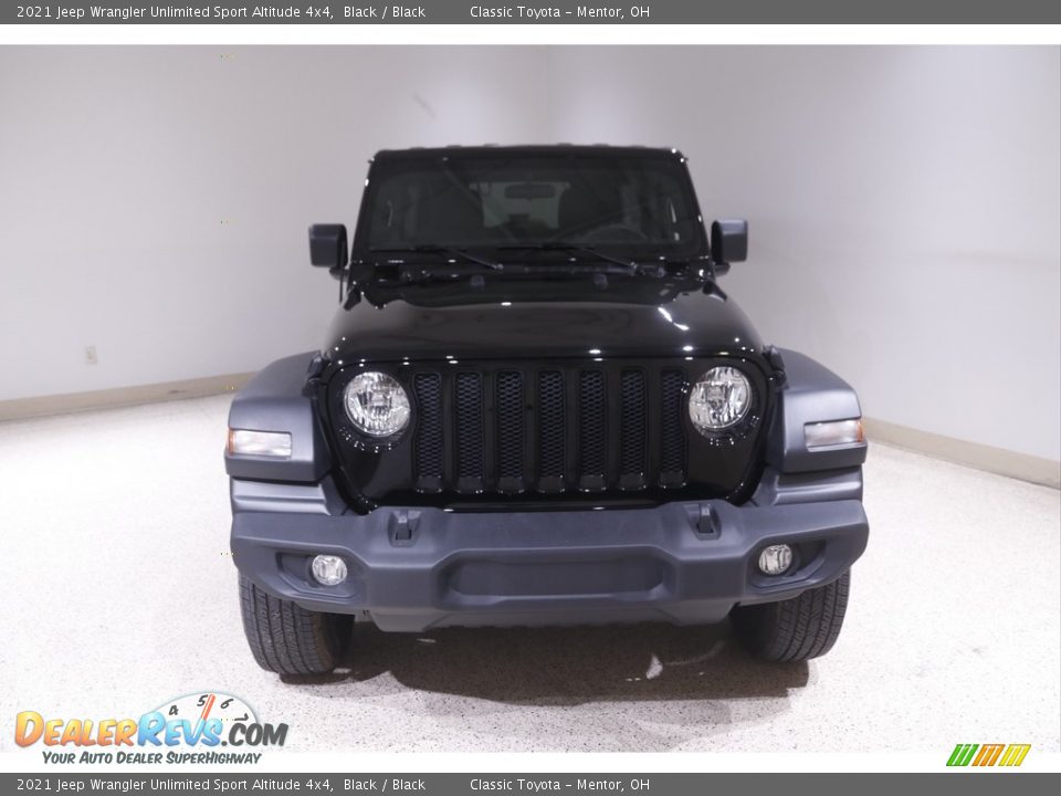 2021 Jeep Wrangler Unlimited Sport Altitude 4x4 Black / Black Photo #2