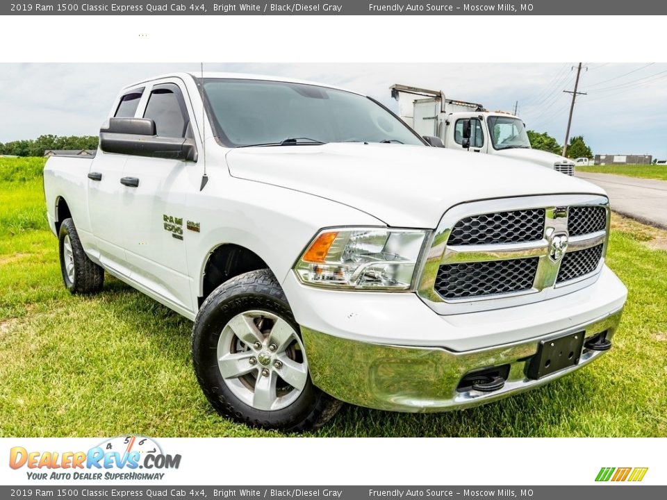 2019 Ram 1500 Classic Express Quad Cab 4x4 Bright White / Black/Diesel Gray Photo #1