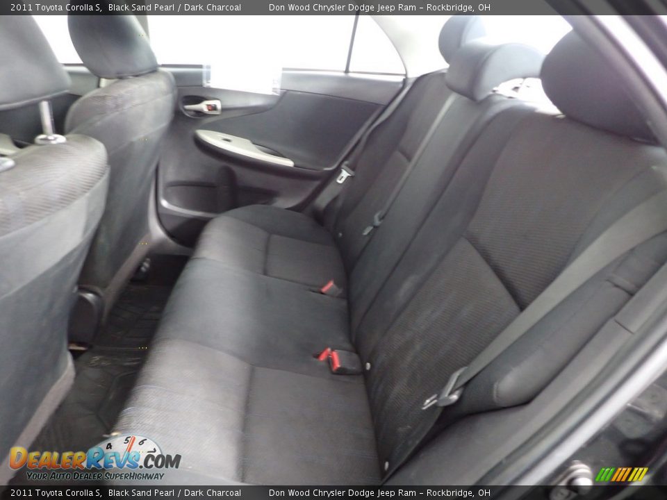 2011 Toyota Corolla S Black Sand Pearl / Dark Charcoal Photo #22