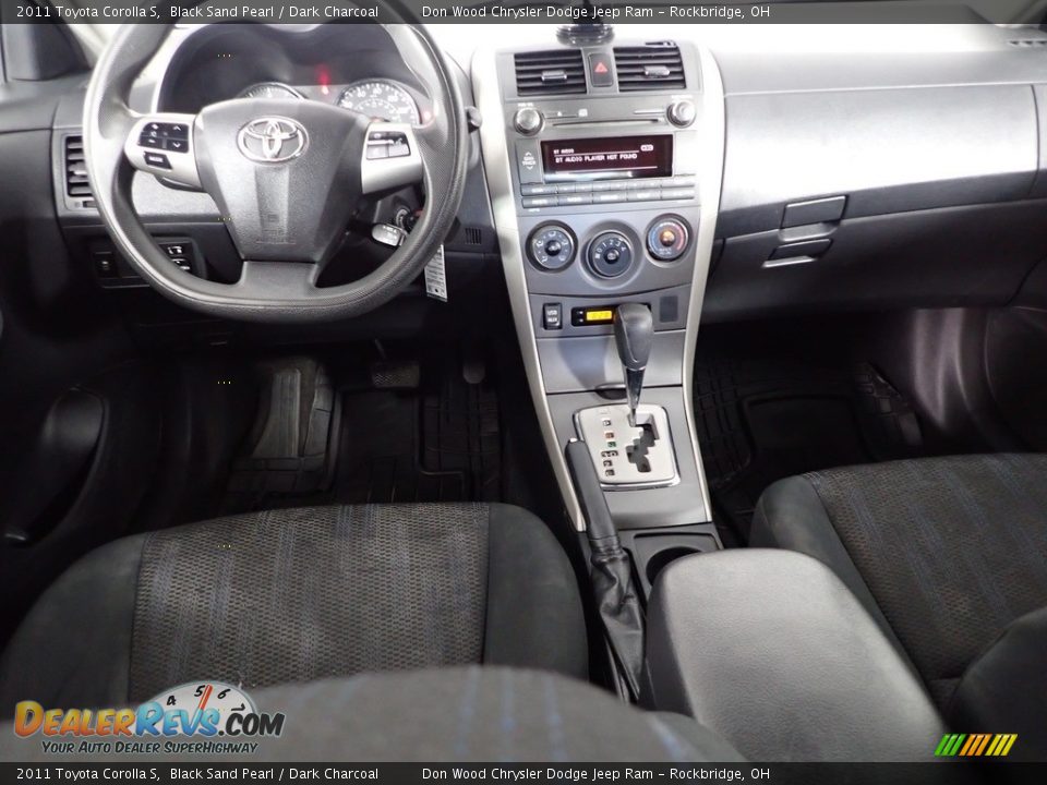 2011 Toyota Corolla S Black Sand Pearl / Dark Charcoal Photo #23