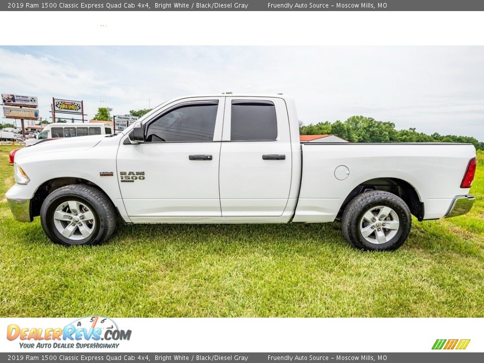 2019 Ram 1500 Classic Express Quad Cab 4x4 Bright White / Black/Diesel Gray Photo #7