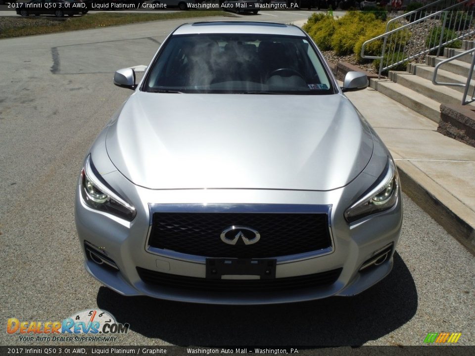 2017 Infiniti Q50 3.0t AWD Liquid Platinum / Graphite Photo #6