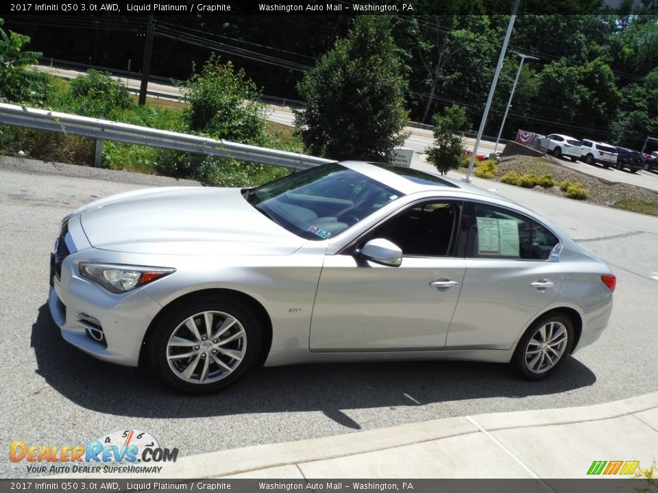 2017 Infiniti Q50 3.0t AWD Liquid Platinum / Graphite Photo #8