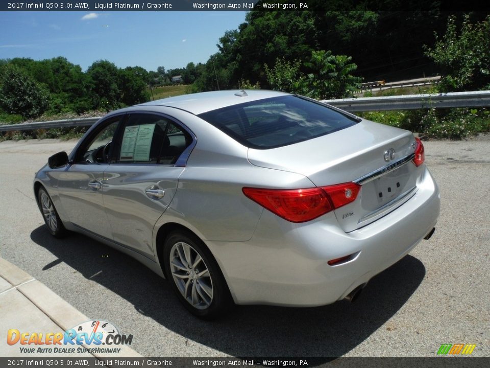 2017 Infiniti Q50 3.0t AWD Liquid Platinum / Graphite Photo #9