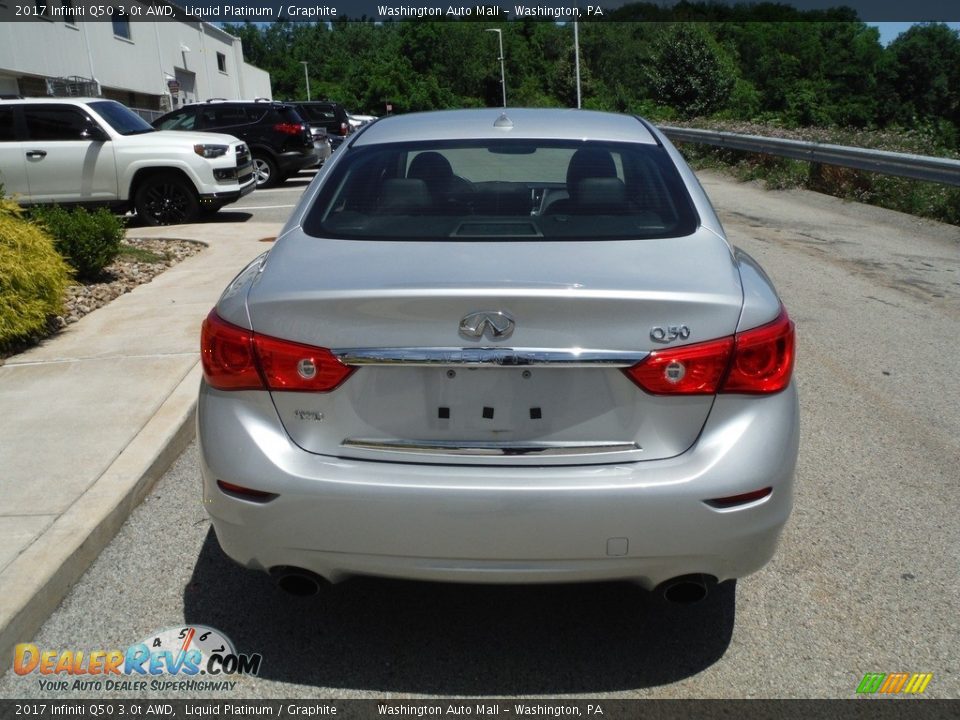 2017 Infiniti Q50 3.0t AWD Liquid Platinum / Graphite Photo #10