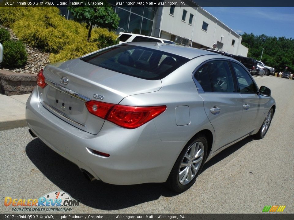 2017 Infiniti Q50 3.0t AWD Liquid Platinum / Graphite Photo #11