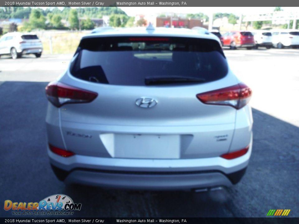 2018 Hyundai Tucson Sport AWD Molten Silver / Gray Photo #8