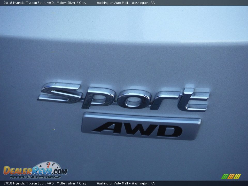 2018 Hyundai Tucson Sport AWD Molten Silver / Gray Photo #10