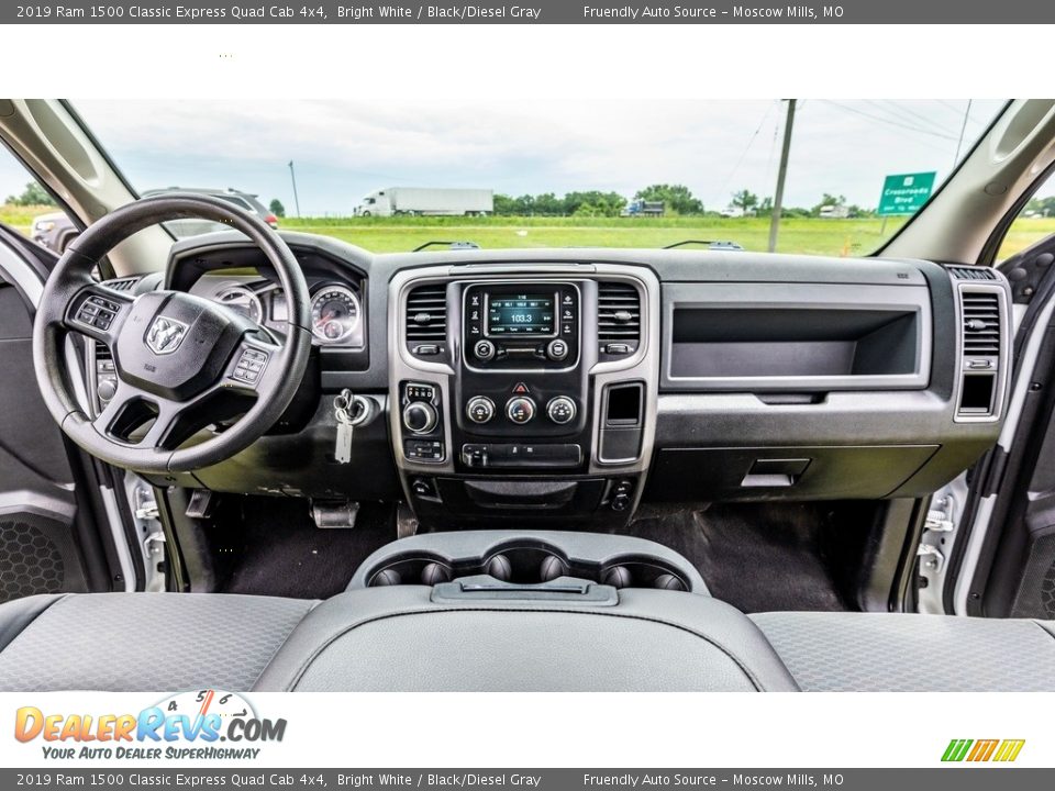 2019 Ram 1500 Classic Express Quad Cab 4x4 Bright White / Black/Diesel Gray Photo #26