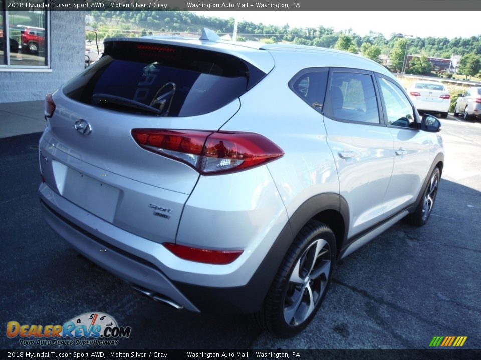 2018 Hyundai Tucson Sport AWD Molten Silver / Gray Photo #11