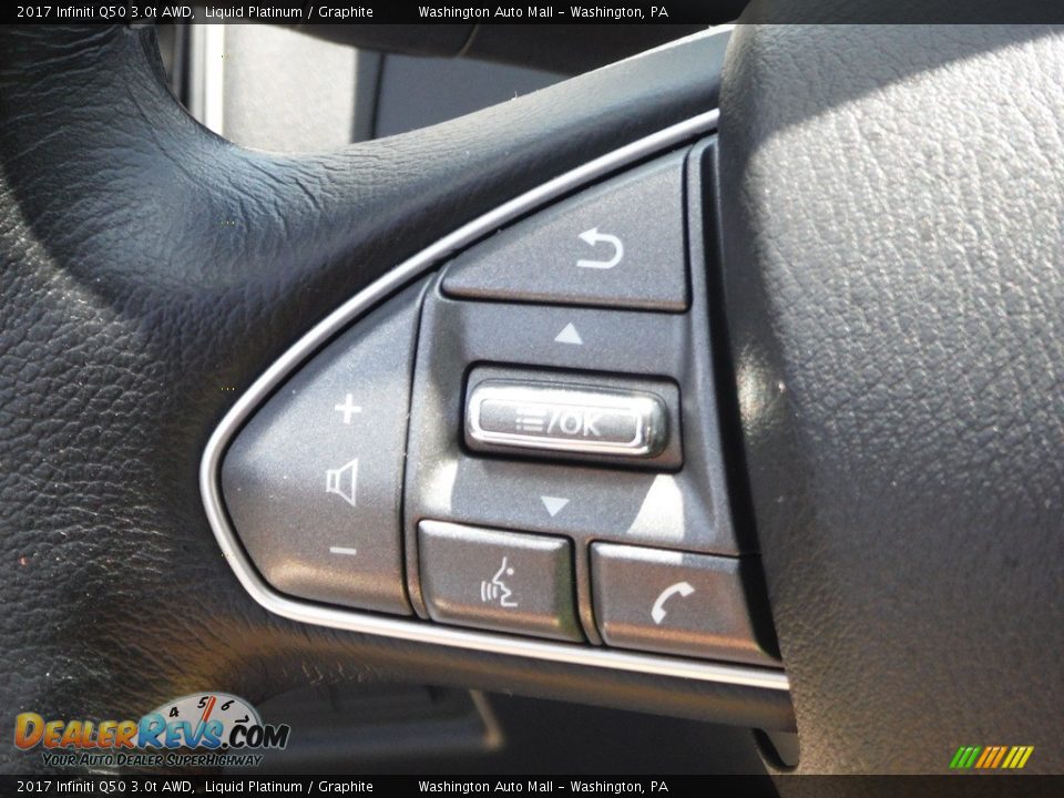 2017 Infiniti Q50 3.0t AWD Steering Wheel Photo #24