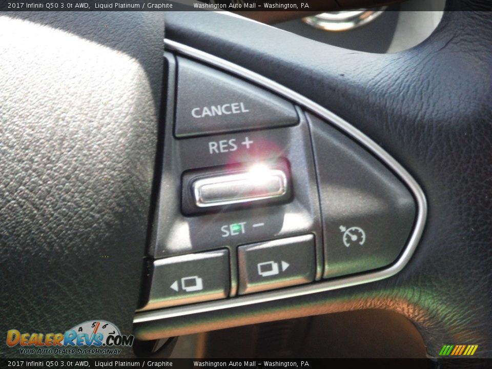 2017 Infiniti Q50 3.0t AWD Steering Wheel Photo #25