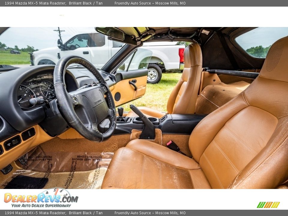 1994 Mazda MX-5 Miata Roadster Brilliant Black / Tan Photo #9