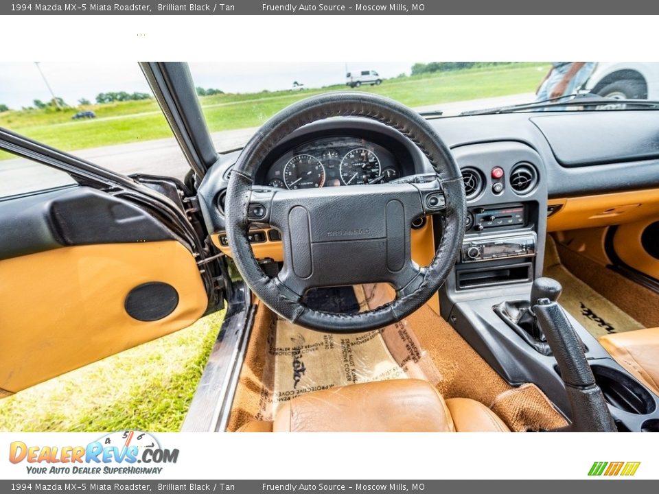 1994 Mazda MX-5 Miata Roadster Brilliant Black / Tan Photo #13