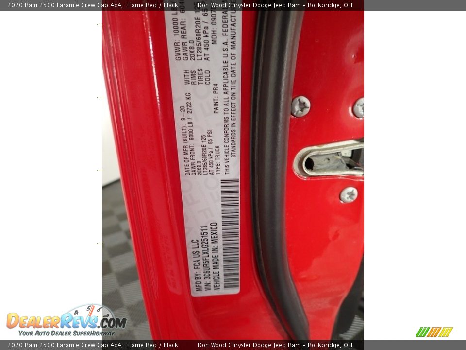 2020 Ram 2500 Laramie Crew Cab 4x4 Flame Red / Black Photo #32