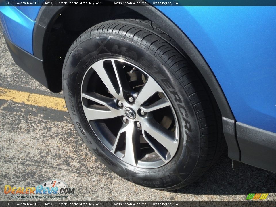 2017 Toyota RAV4 XLE AWD Electric Storm Metallic / Ash Photo #3
