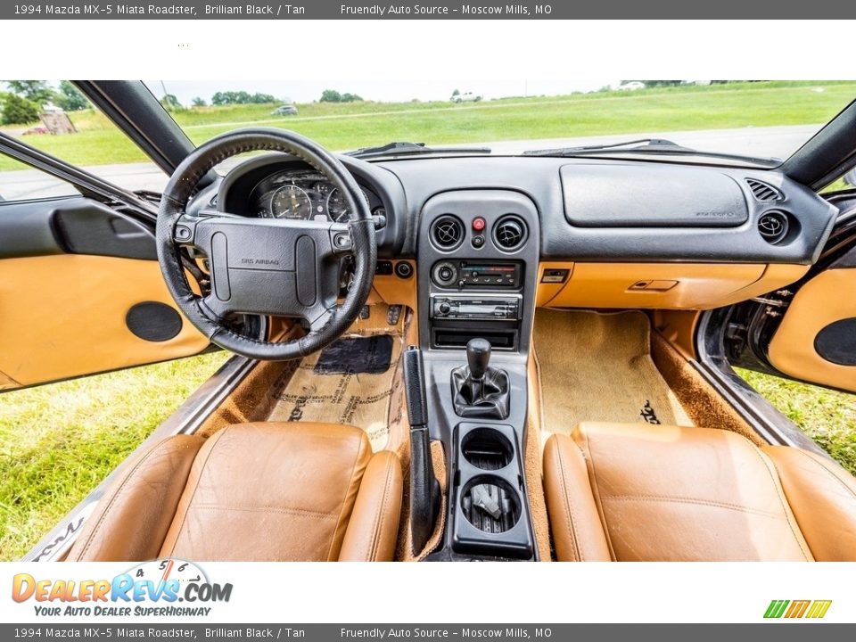 1994 Mazda MX-5 Miata Roadster Brilliant Black / Tan Photo #15