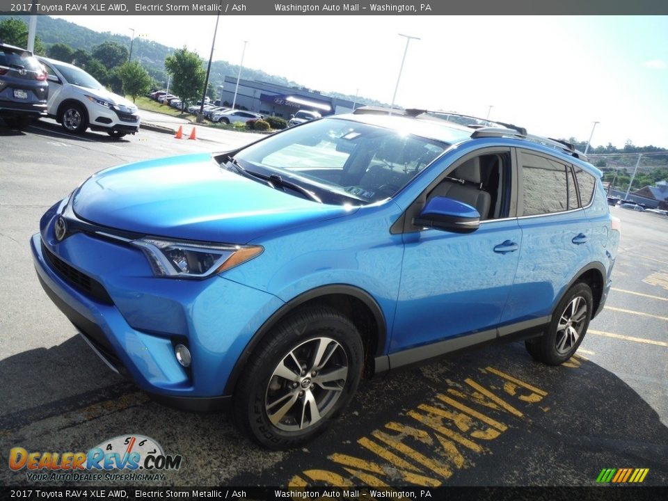 2017 Toyota RAV4 XLE AWD Electric Storm Metallic / Ash Photo #6