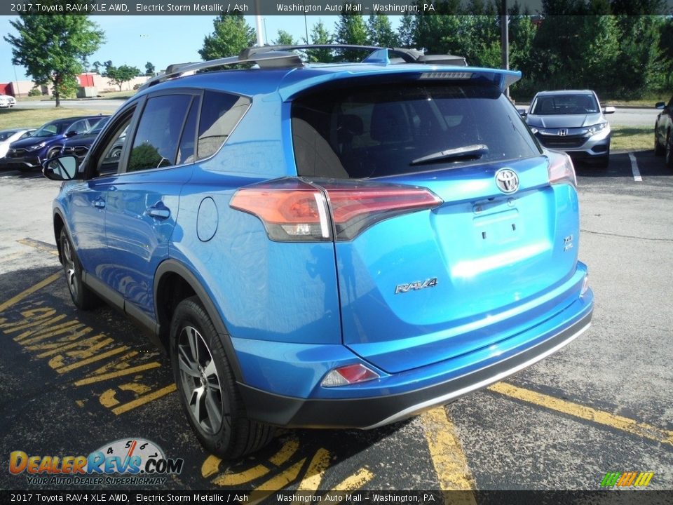 2017 Toyota RAV4 XLE AWD Electric Storm Metallic / Ash Photo #7