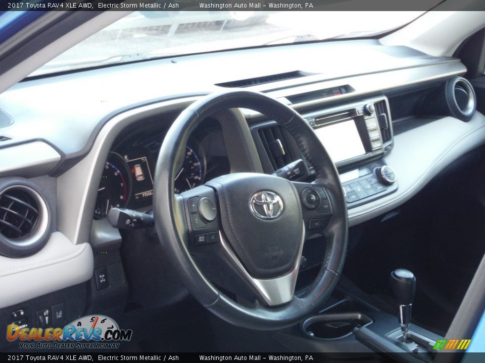 2017 Toyota RAV4 XLE AWD Electric Storm Metallic / Ash Photo #12